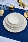 Hermia Dinner Set (24 Pieces) White Derya 24 - White