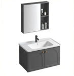 Rea Denver set mobilier de baie 60x48x cm sub chiuveta pe perete grafit REA-M0010 (REAM0010)