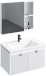 Rea Mario set mobilier de baie 58.5x46x39.5 cm sub chiuveta pe perete alb REA-M0005 (REAM0005)