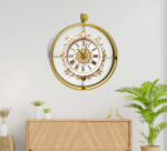 Wallity Decorative Metal Wall Clock Gold Mclock-00120