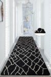 Conceptum Hypnose Hall Carpet (80 x 300) Black White Canal - Black