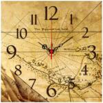 Wallity Decorative MDF Clock Multicolor Msk-03