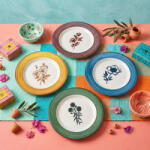  Hermia Service Plate Set (4 Pieces) Multicolor X00022705 HC