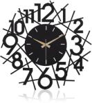 Wallity Decorative Metal Wall Clock Black Lineal - Black - 1