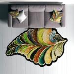Conceptum Hypnose Carpet (60 x 100) Green Black Brown Yellow Wookece1285
