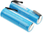 Utángyártott 14500 Li-ion akkumulátor 3.7V 700mAh 2 darabos csomag forrasztófülekkel - CameronSino (CS-ICR14500NT)