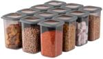 Hermia Storage Box Set (12 Pieces) Anthracite BNMPOLYAS12-12
