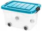 PAKO Roller Box tároló doboz 20L, fedél türkiz (Pojemnik Roller Box 20L, Pokrywa Turkus)