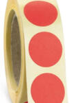  Etikett címke, 38mm, körcímke tekercses 1000 db/tekercs fluo piros (67718) - cartridge