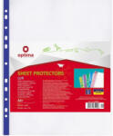 Optima Genotherm lefűzhető, A4, PP 40 micron fényes Optima kék csíkkal 20 db/csomag (O35109-02) - cartridge