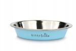 Happet Acél tál macskáknak Happet kék 15cm 300 ml matt vízhez és eledelhez (M130)