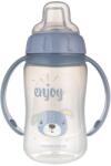 Canpol babies Pahar de tranziție cu duză din silicon și mânere 320 ml 56/512_blu2