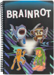 GIM Brainrot Dark B/5 vonalas spirál füzet 70 lapos GIM34310402B (GIM34310402B)