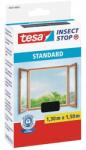 tesa Szúnyogháló ablakra Tesa 150x130 cm fekete Uv rovarháló tépőzárral (55672-00021)