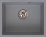 FERRO Chiuveta granit, montaj sub blat, o cuva, 38 46 cm FERRO STAMPO Gri, adancime cuva 205 mm Chiuveta