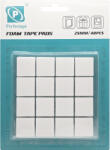 PERFECTAPE Pastile adezive buretate, 25x25 mm, PERFECTAPE, 48 buc/set