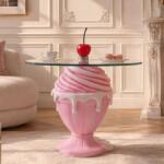 IV Interior Concept Masuta stil pop art modern SWEET SOCIETY 65cm roz (A-70101 VC) Masa de cafea