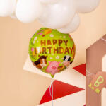 Balloons4party Balon folie rotund Happy Birthday ferma 45 cm - articole-petreceri - 29,99 RON