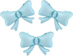 Balloons4party Set 3 baloane folie fundite albastru deschis 55 cm