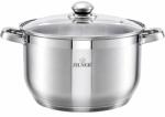 Zilner Nagy Fazék Acél Fedő Ezüst 36CM 19, 8L Indukciós Gáz Zilner (7313)