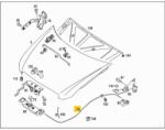 Original Mercedes Trosul de deblocare a capotei Vito ORIGINAL MERCEDES A6397500359 (A639 750 0359)