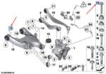 Original Bmw Surub fixare brat oscilant [M14x105-10.9MM] ORIGINAL BMW 07119906898 (07 11 9 906 898)