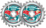 TOTAL Lamă de ferăstrău ultrasubțire, TCT, 185 mm, set de 2, industrială TAC2331853 (TAC2331853) Fierastrau