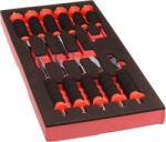 uni-max Set de dălţi şi poansoane cu gaură, 11 buc. P74H-1101TRA (P74H-1101TRA)