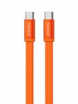 NOXO Cablu Date USB-C la USB-C NOXO CN-13 60W, 1m, Design Flat, Chip E-Marker, Nylon 48 Fire, Incarcare Rapida si Transfer Date pentru iPhone, Samsung, Xiaomi (CN-13.)