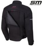 SM Racewear Geaca moto textila SM Racewear Maestro - Barbati - 4 Sezoane - Impermeabila, Captuseala termica si Protectii CE - Gri Negru (GTM001-XXXLN)