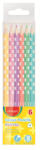 Vlnka Creioane pastelate triunghiulare KEYROAD, 6 buc Carte de colorat