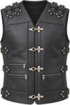 SM Racewear Vesta moto SM Racewear Amsel - piele bovina, inchidere cu carabine metalice (VPA100-M)