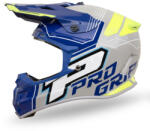 PROGRIP PG3080 Adventure cross bukósisak kék/szürke/fluo sárga M (PZ3080MM-401)