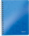 Leitz Caiet de birou Leitz WOW, PP, A5, cu spira, dictando, albastru metalizat (SL020702) - forit