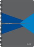 Leitz Caiet cu spira A4 Leitz Office, carton laminat FSC, 90f, dictando, albastru (SL464835)