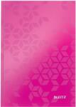 Leitz Caiet de birou Leitz WOW, carton laminat, coperta dura, A5, 80 coli, matematica, roz (SL980133)