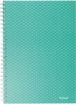 Esselte Caiet de birou Esselte Colour'Breeze, carton, reciclabil, certificare FSC, A5, 80 coli, cu spira, matematica, verde (SL628467) - forit