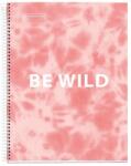 Miquelrius Caiet cu spira Miquelrius TIE DYE, A4, matematica, 120 file, coperta cu tratament antiviral si antibacterian, roz (MQ046568)