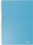 Esselte Caiet de birou Esselte Colour'Breeze, carton, reciclabil, certificare FSC, A5, 80 coli, cu spira, dictando, albastru (SL628471) - forit