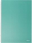 Esselte Caiet de birou Esselte Colour'Breeze, carton, reciclabil, certificare FSC, A4, 80 coli, cu spira, dictando, verde (SL628482) - forit