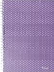 Esselte Caiet de birou Esselte Colour'Breeze, carton, reciclabil, certificare FSC, A5, 80 coli, cu spira, matematica, lavanda (SL628469)