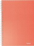Esselte Caiet de birou Esselte Colour'Breeze, carton, reciclabil, certificare FSC, A5, 80 coli, cu spira, matematica, corai (SL628468) - forit