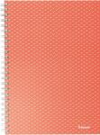 Esselte Caiet de birou Esselte Colour'Breeze, carton, reciclabil, certificare FSC, A5, 80 coli, cu spira, dictando, corai (SL628473) - forit