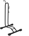 HOMCOM Suport bicicletă cu cârlige reglabile, compatibil cu biciclete 24"-29" și 700C, pentru garaj, interior și exterior, negru | Aosom Romania (AA0-095V00BK)