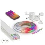 SmartLED SET 1x bandă LED RGBW WHITE AND COLOR LED/20W/230V 2 m + 2x profil încastrat 1 m (SD0103F)