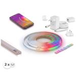 SmartLED Set 1x bandă LED RGBW WHITE AND COLOR LED/20W/230V 2 m + 2x profil încastrat 1 m (SD0028F)