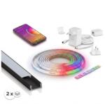 SmartLED Set 1x bandă LED RGBW WHITE AND COLOR LED/20W/230V, 2 m + 2x profil încastrat, 1 m (SD0029F)