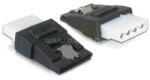 Delock Adapter Power 4tűs Molex female > SATA power 15tűs male rögzítővel (DL65046) (DL65046)