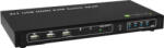 Techly Comutator Techly HDMI / 4x1 USB, KVM, Audio 4Kx2K, Negru (028702)
