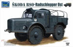 Riich.Models Model asamblabil Riich Models Militar: Automobile - Tractor artilerie german pe roți Skoda RSO-Radschlepper Ost (RV35005)